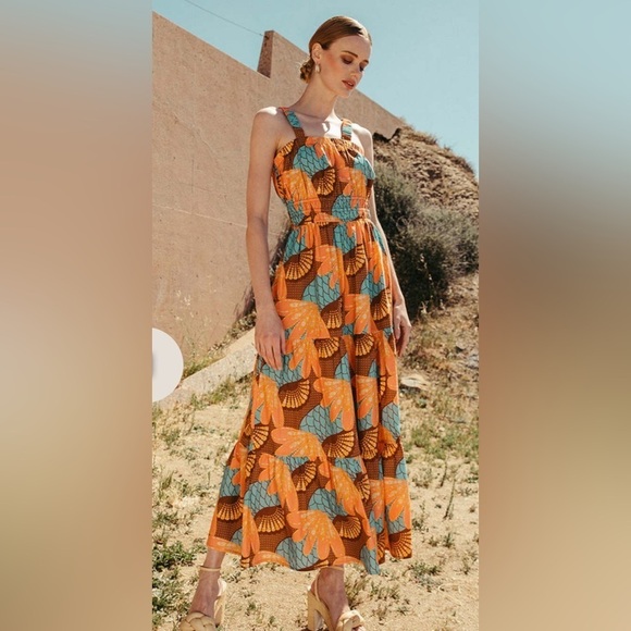 Cleobella Jolene ankle dress -riviera size XS - Picture 1 of 10